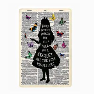 Plaque Alice Papillons