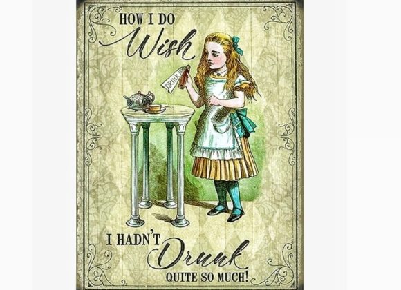 Plaque Alice in Wonderland